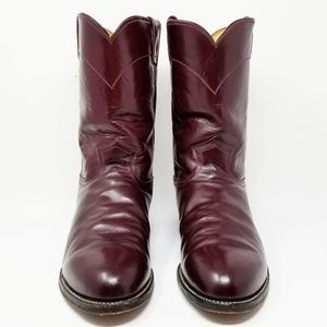 Justin leather cowboy boots 3133